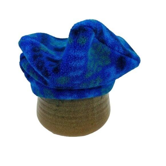 Lands End Fleece Hat Green Blue Bear Snowflake Unisex Kids XS/S - Picture 3 of 7